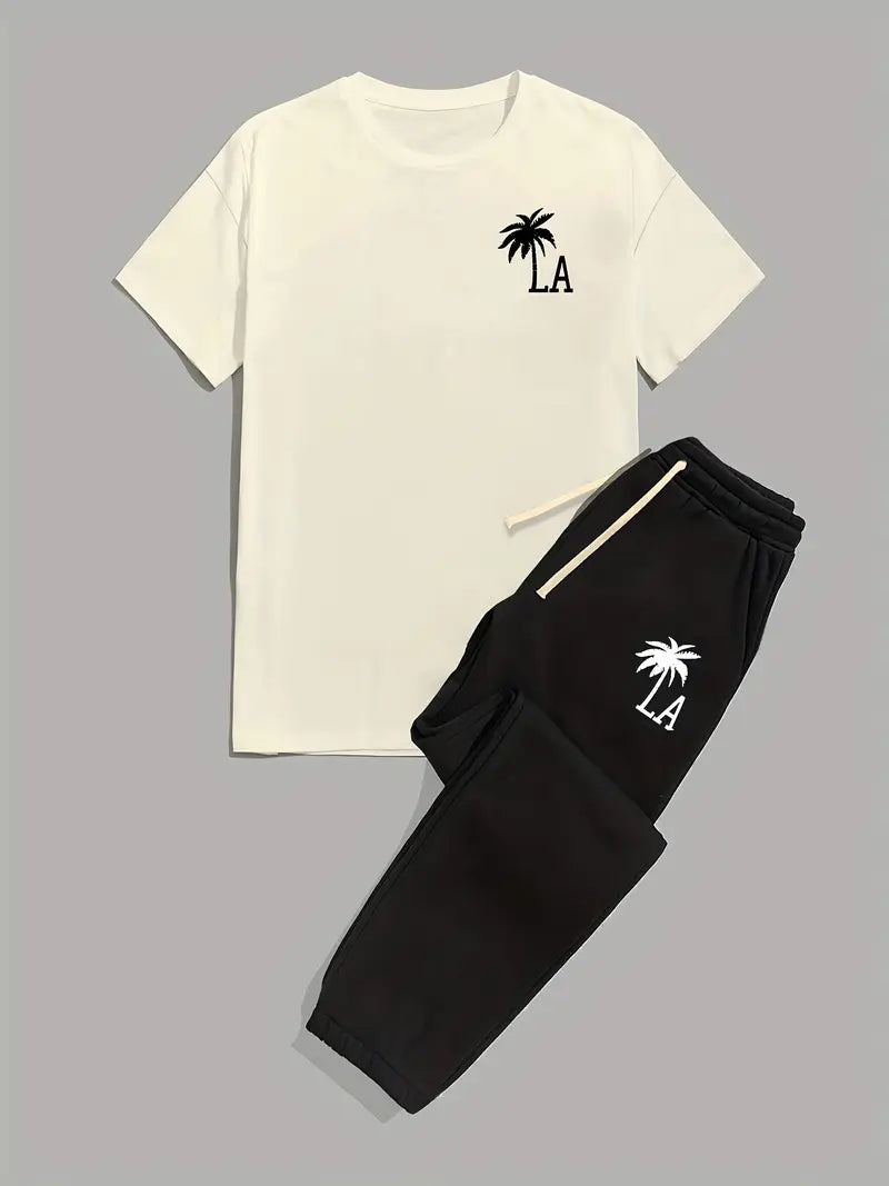 Essential Streetwear Set – Tee & Sweatpants Combo