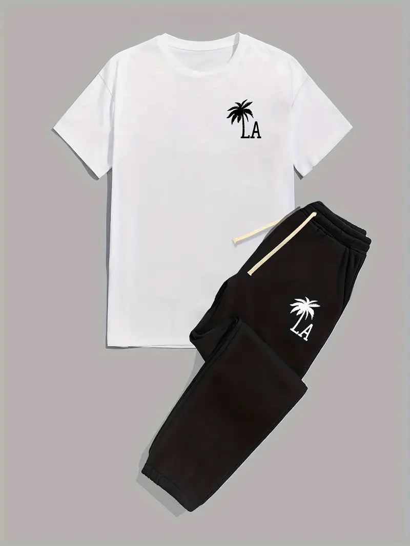 Essential Streetwear Set – Tee & Sweatpants Combo