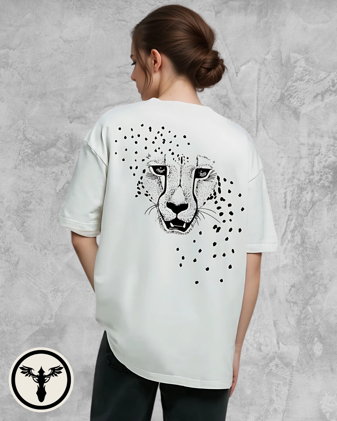 Cheetah Vibe Graphic Tee – White Edition