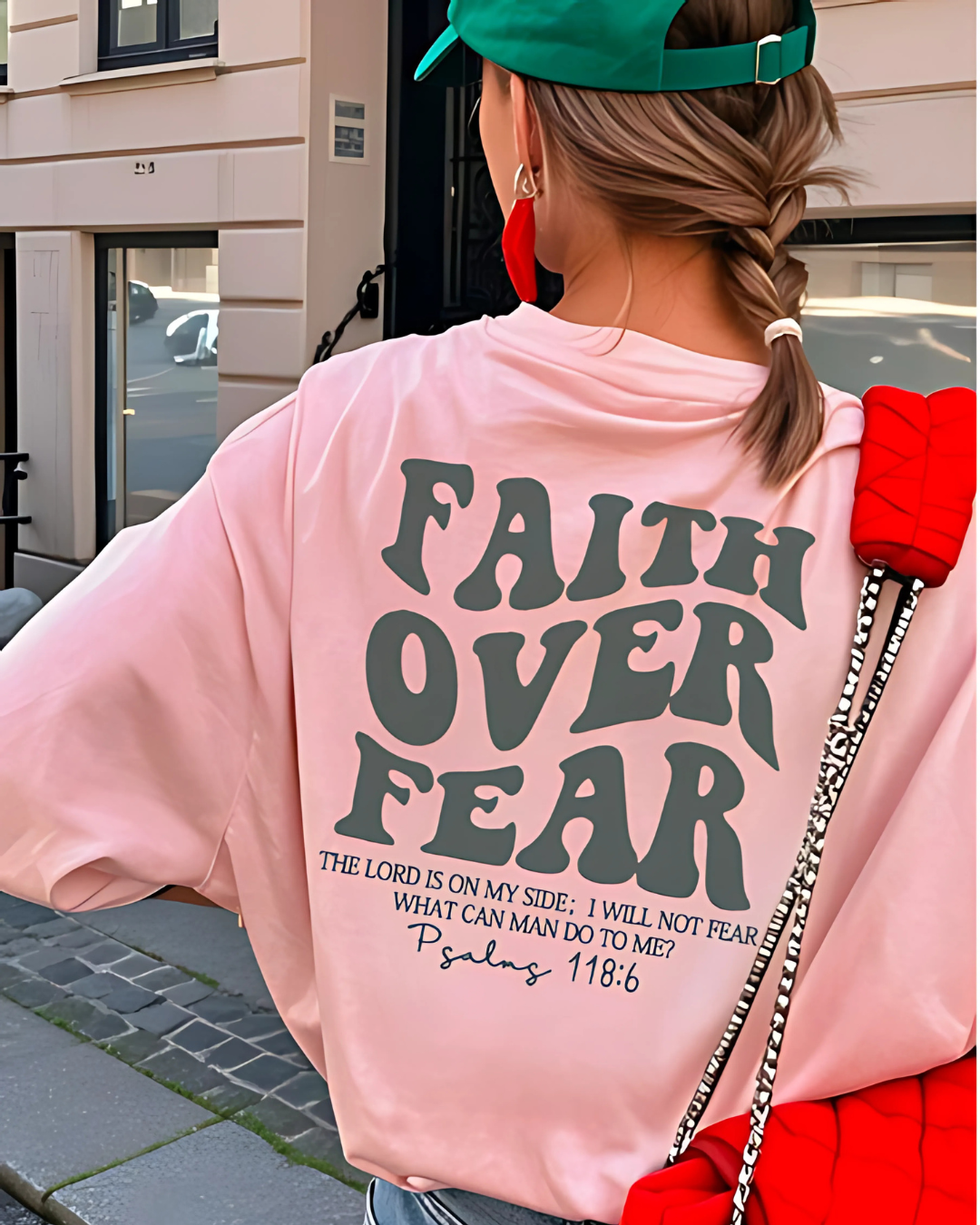 Faith Over Fear – Casual Graphic Tee for Women