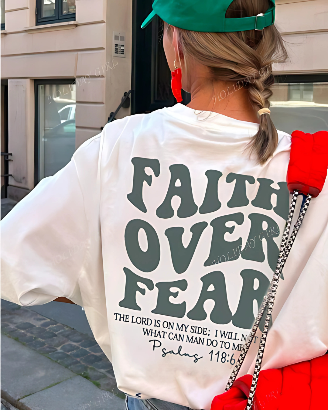 Faith Over Fear – Casual Graphic Tee for Women