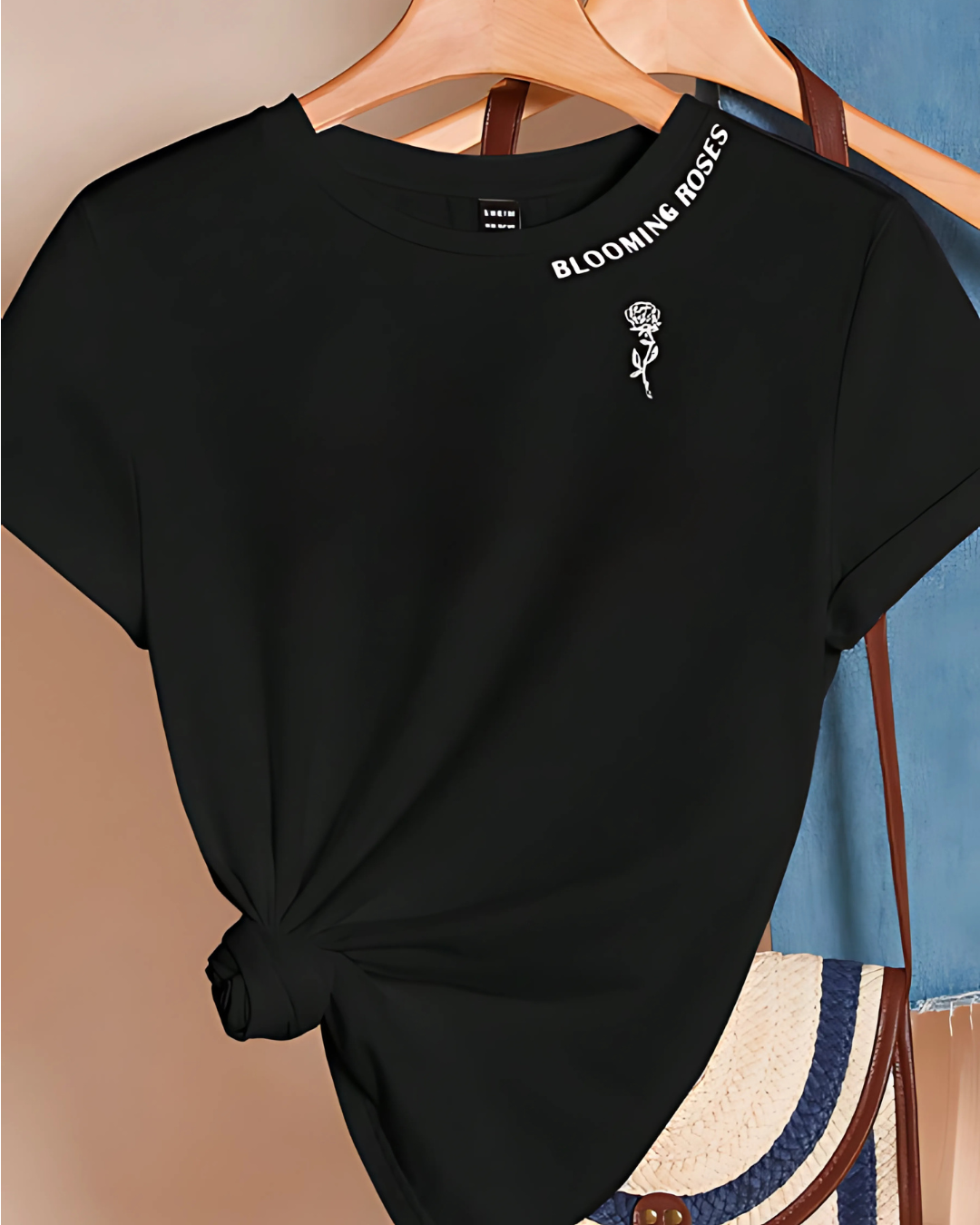 Essnce – Casual Loose Fit Summer Tee for Women