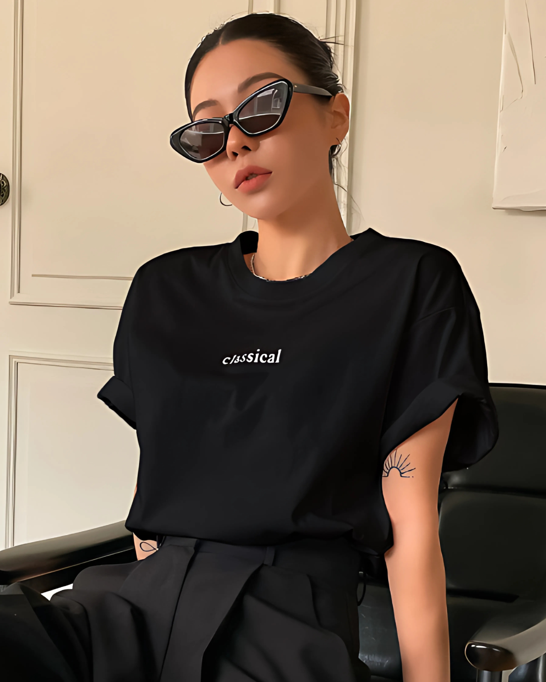 Classic Print Drop Shoulder Graphic Tee – Summer Essential