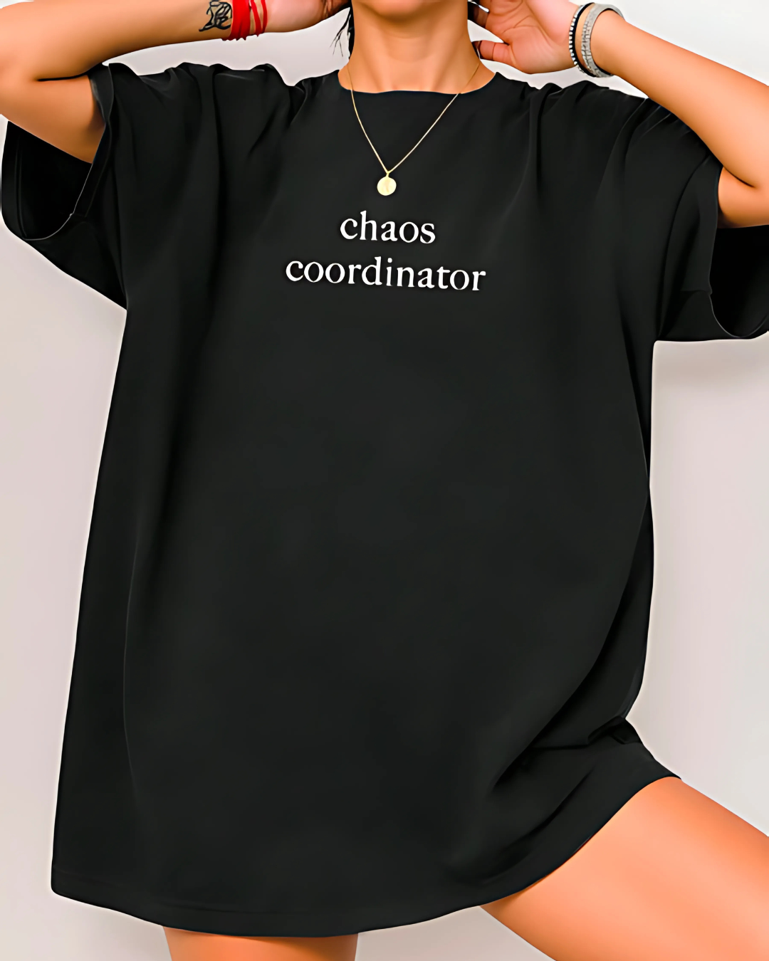 Chaos Coordinator – Gray Loose Fit Women’s Casual Tee