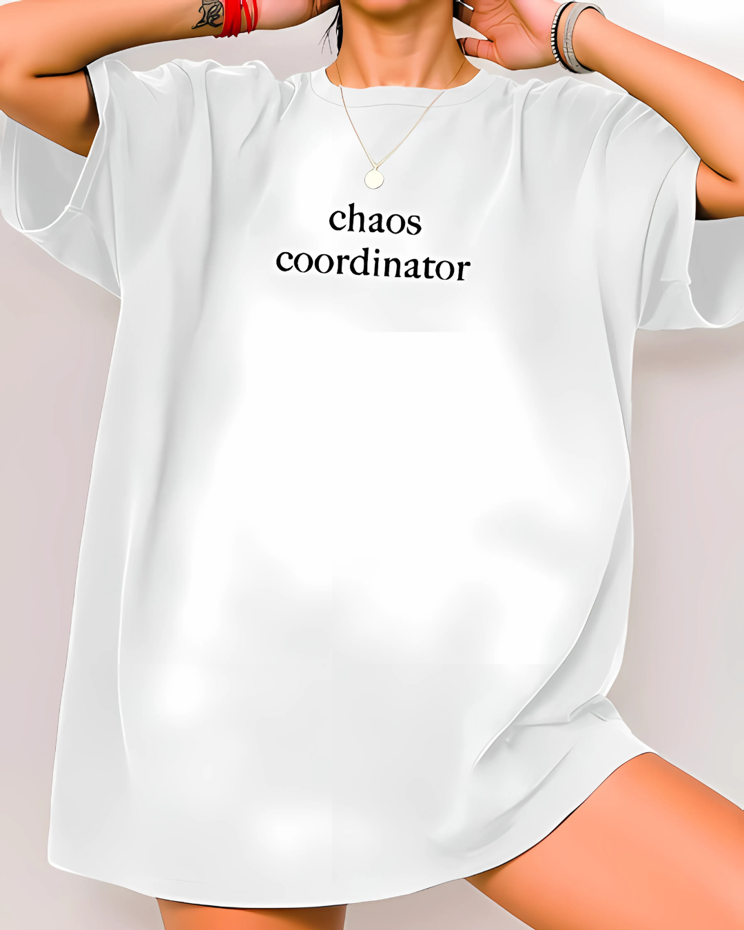 Chaos Coordinator – Gray Loose Fit Women’s Casual Tee