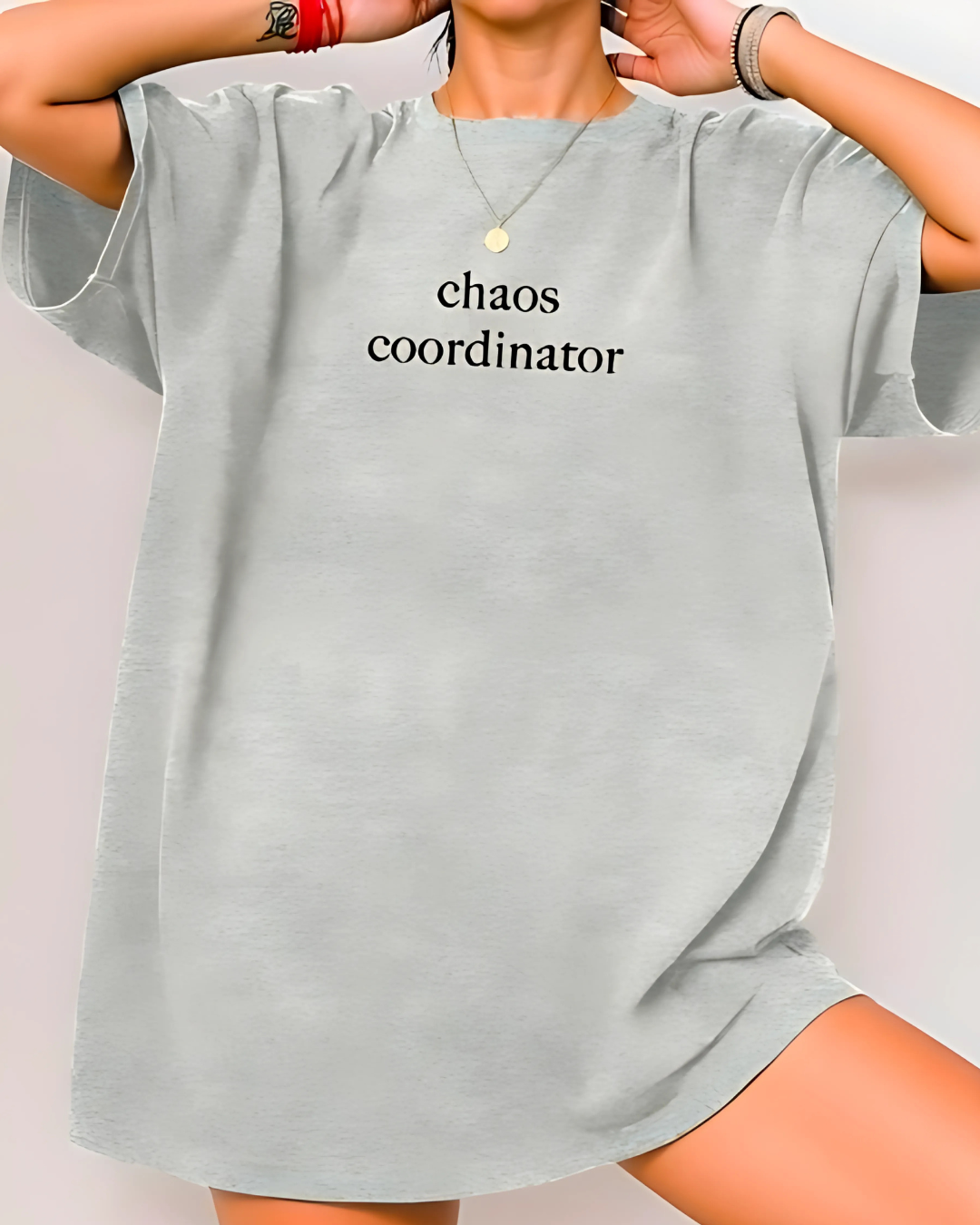 Chaos Coordinator – Gray Loose Fit Women’s Casual Tee