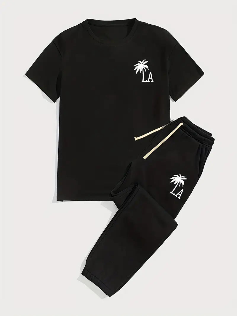 Essential Streetwear Set – Tee & Sweatpants Combo