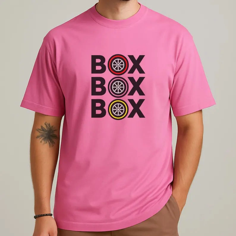 Box Box Box" Formula 1 T-Shirt – F1 Racing Tee | Motorsport Fan Shirt | Car Lover Gift