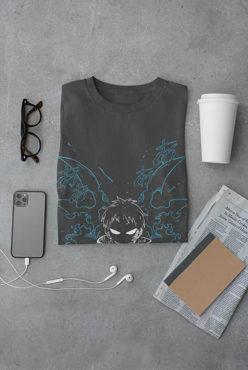 Anime Vintage Unisex Drop Shoulder T-Shirt – Manga & Japanese Anime Graphic Tee