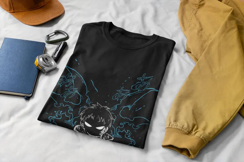 Anime Vintage Unisex Drop Shoulder T-Shirt – Manga & Japanese Anime Graphic Tee
