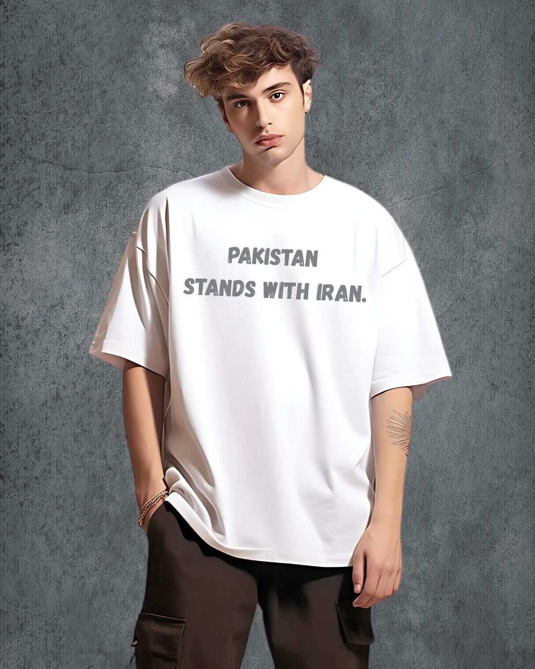 Unisex "Pakistan Stands With Iran" Statement T-Shirt