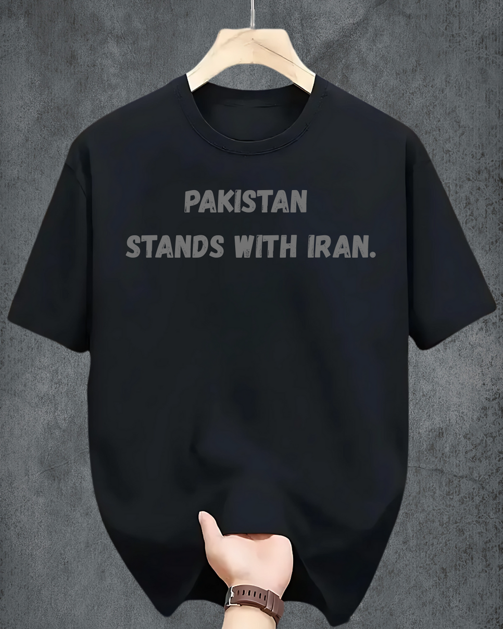 Unisex "Pakistan Stands With Iran" Statement T-Shirt