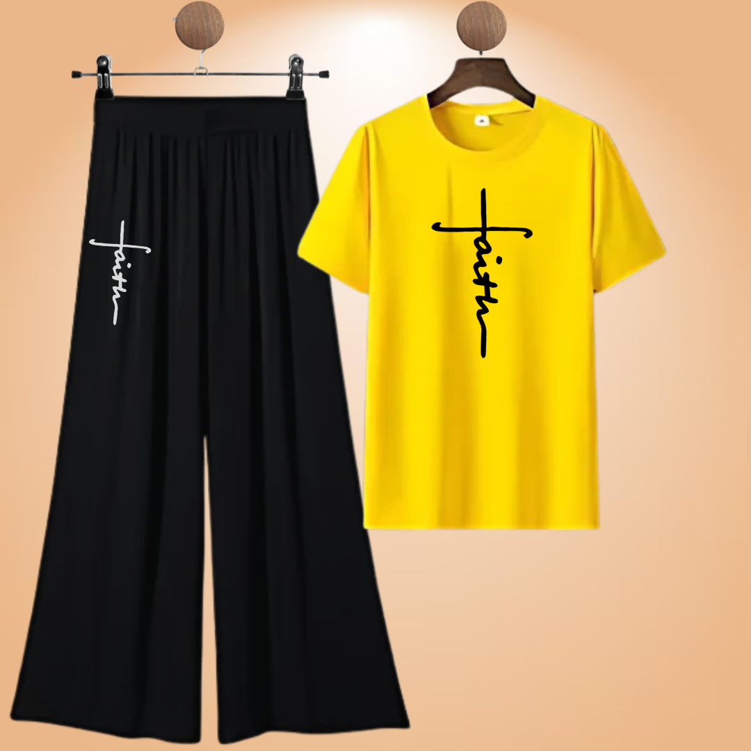 ✨ Faith Graphic Loungewear Set – Wear Your Belief, Feel the Comfort ✝️