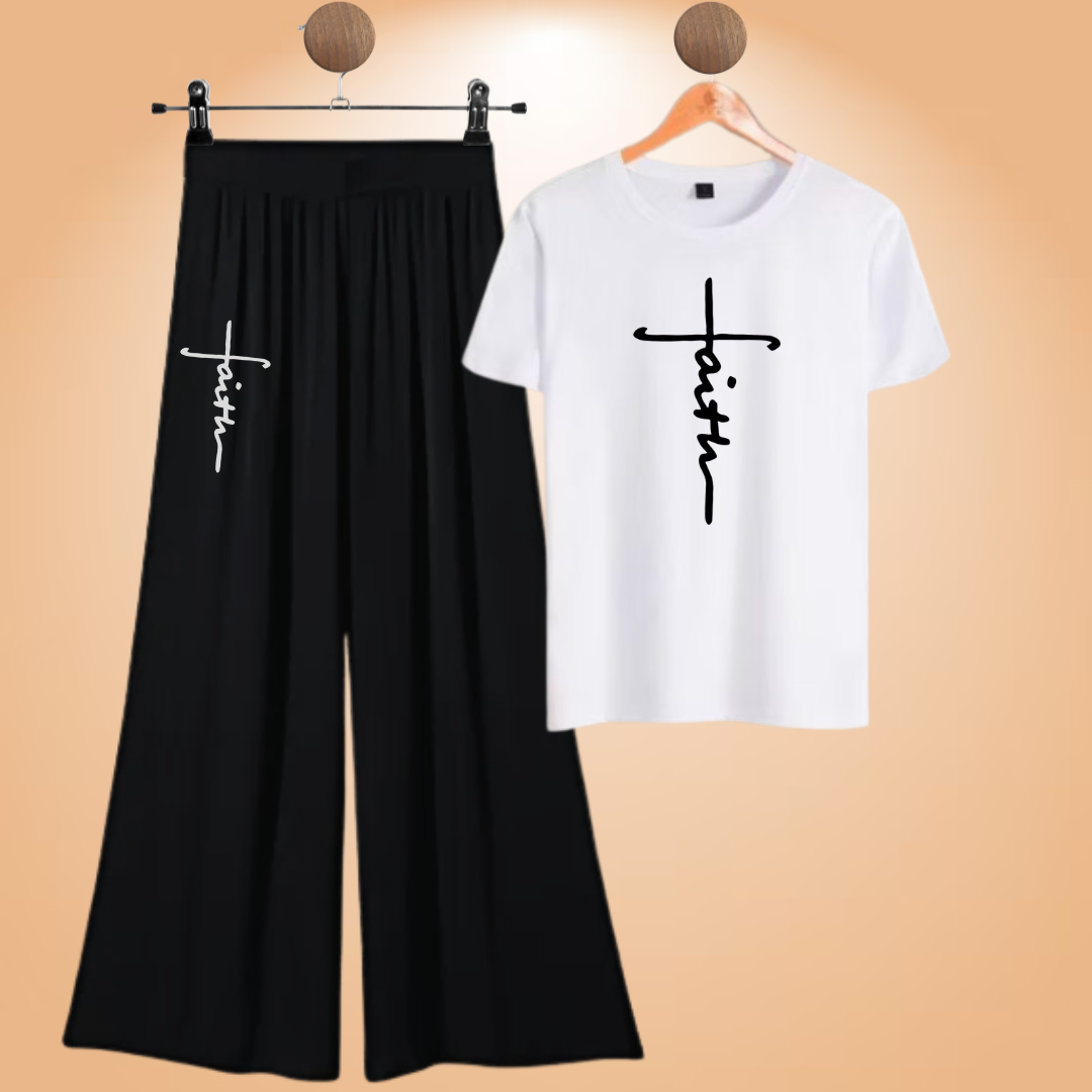 ✨ Faith Graphic Loungewear Set – Wear Your Belief, Feel the Comfort ✝️