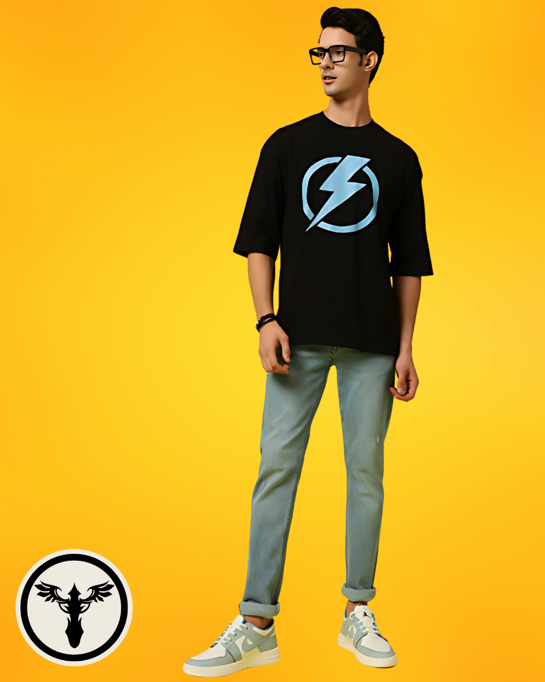 Voltage Oversized Drop Shoulder Tee