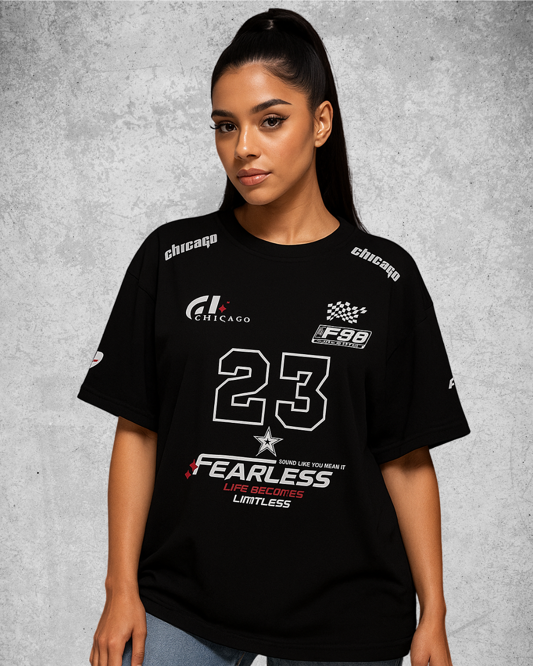 Unisex "Passionate 32" Oversized Sports T-Shirt