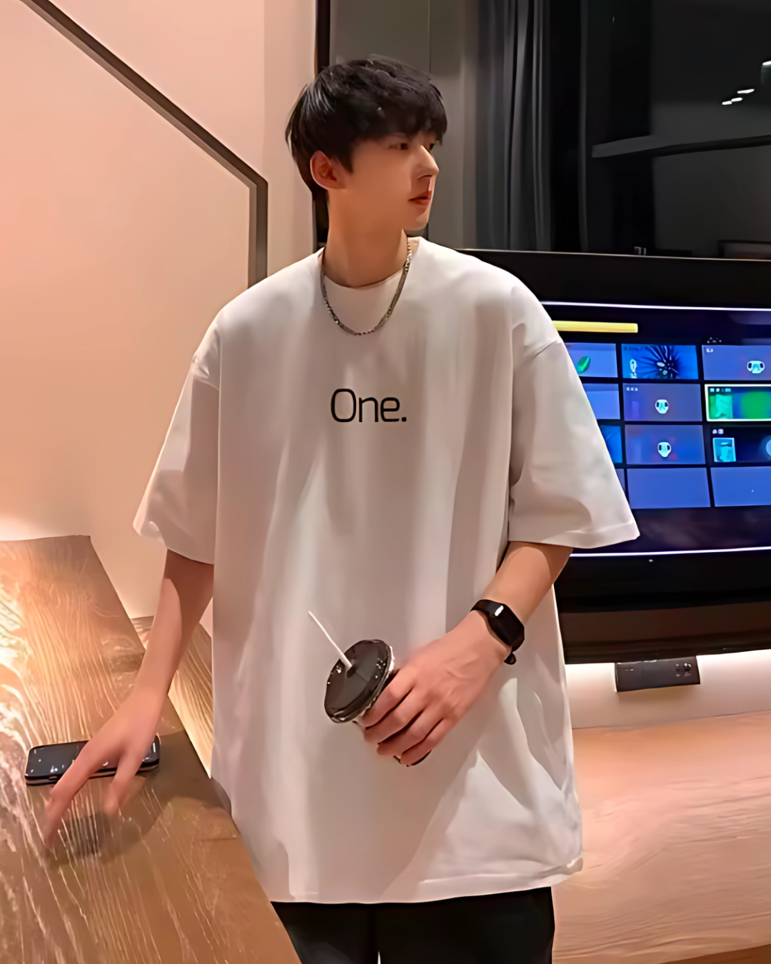 Unisex "One." Minimalist Oversized T-Shirt