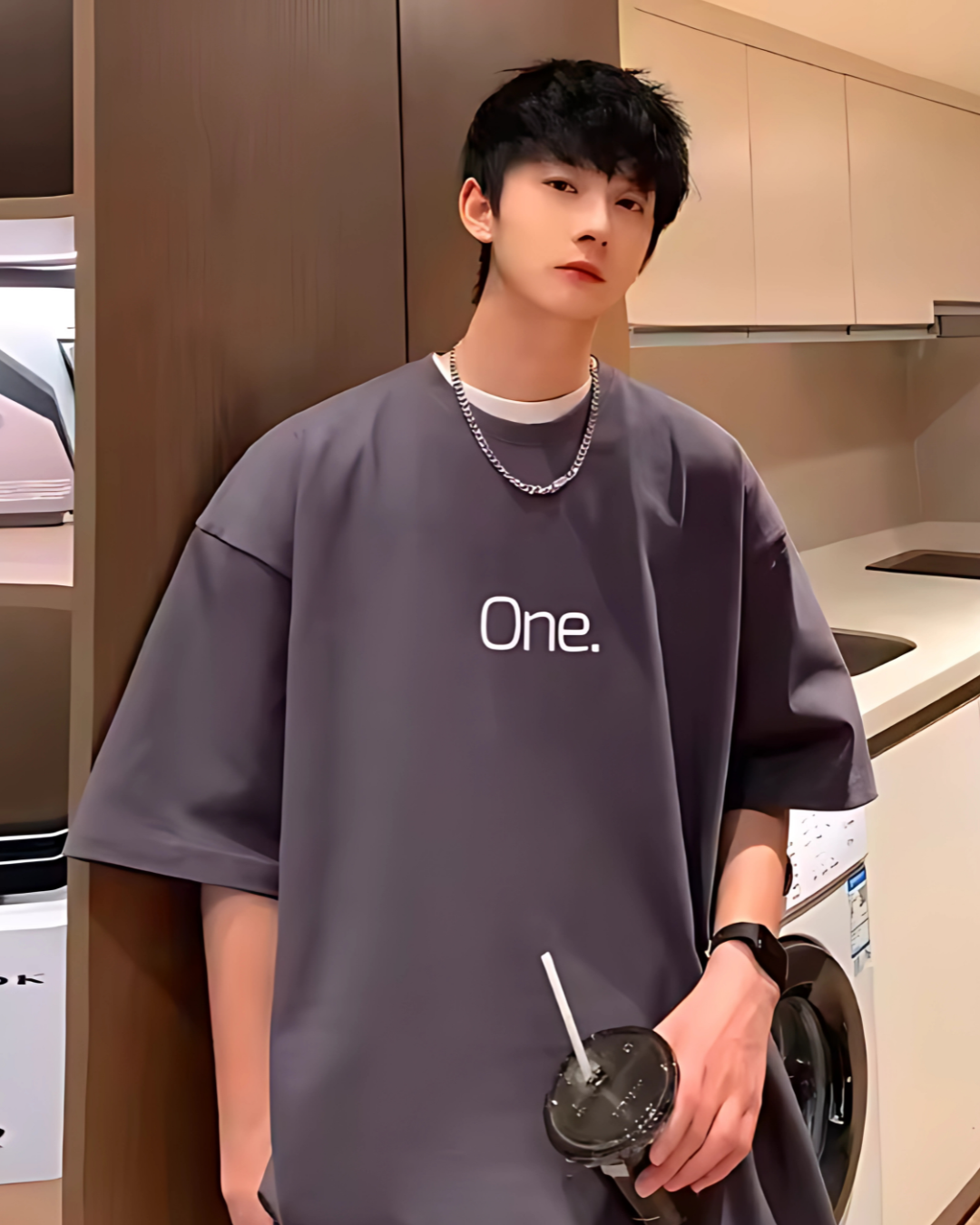 Unisex "One." Minimalist Oversized T-Shirt
