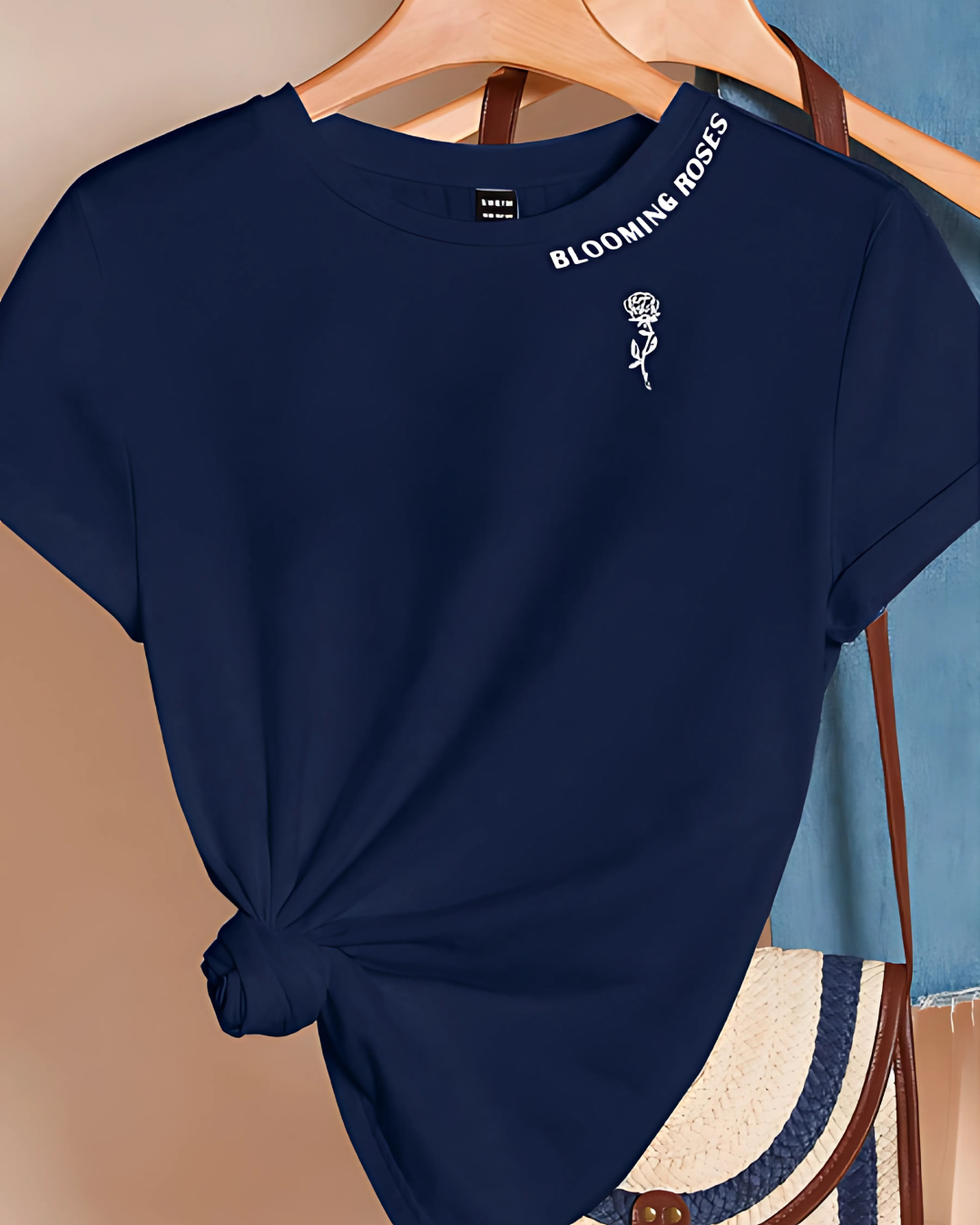 Essnce – Casual Loose Fit Summer Tee for Women