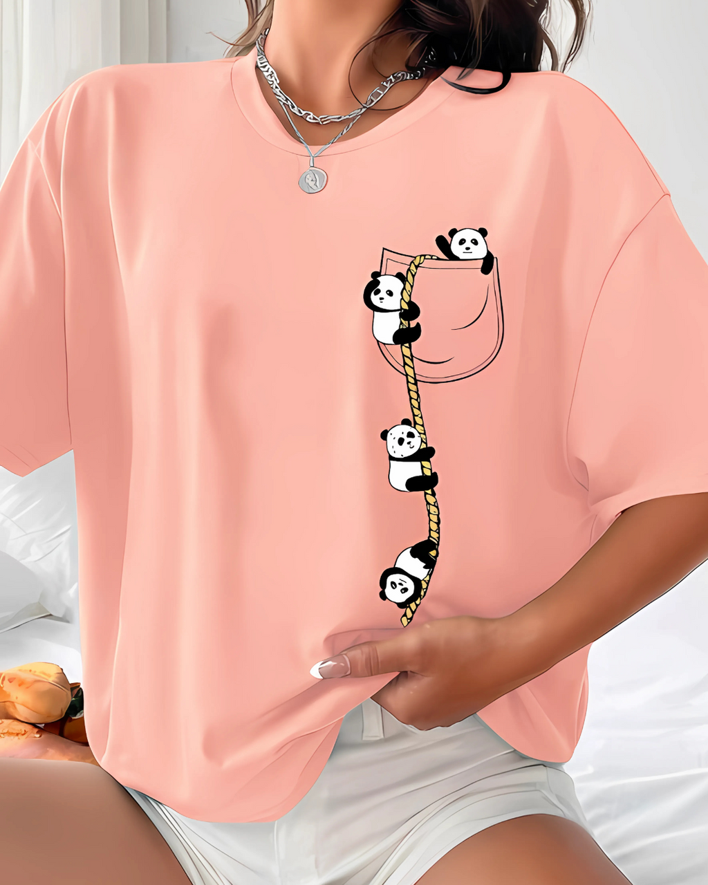 Graphic Tee – Loose Fit Short Sleeve T-Shirt for Women
