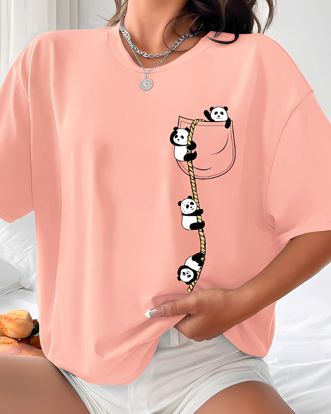 Graphic Tee – Loose Fit Short Sleeve T-Shirt for Women