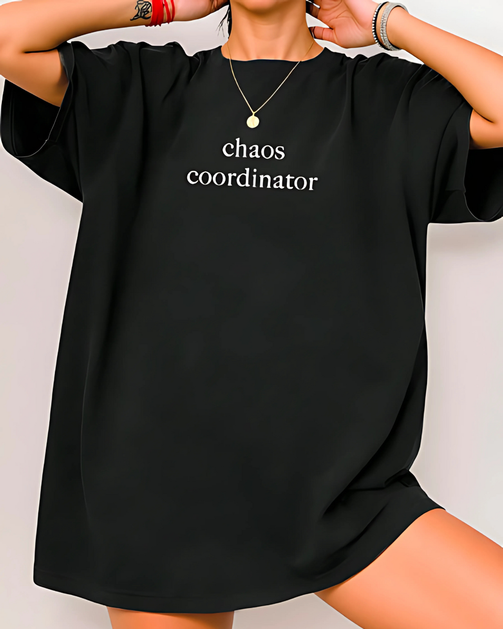 Chaos Coordinator – Gray Loose Fit Women’s Casual Tee