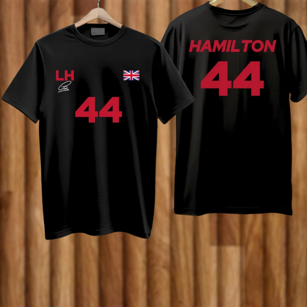 Lewis Hamilton Ferrari 44 Unisex F1 T-Shirt – Racing & Motorsport Gift for All Ages