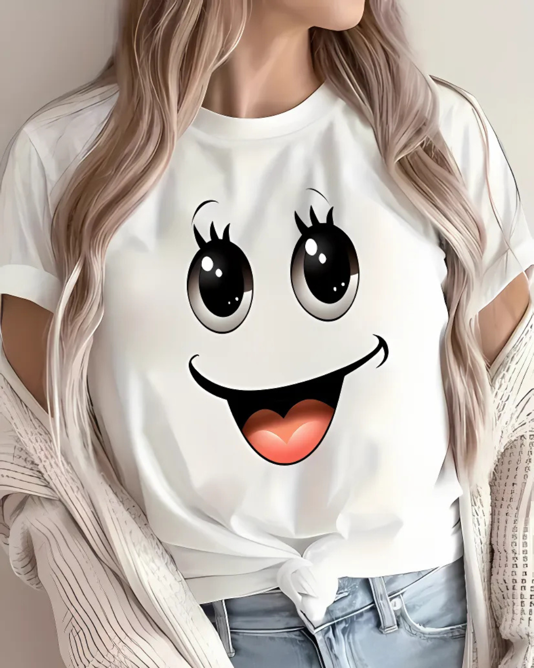 Happy Face Graphic Tee