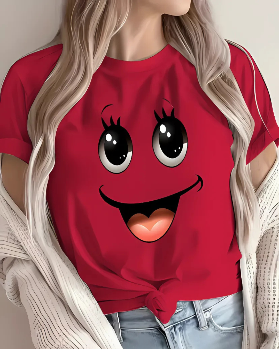 Happy Face Graphic Tee