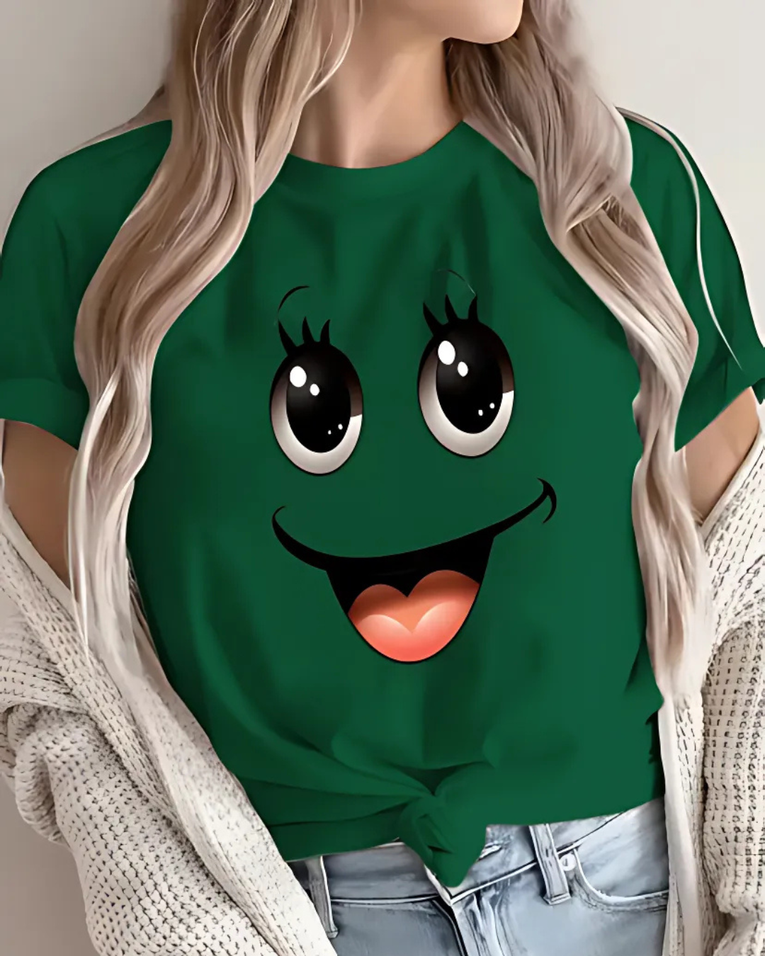 Happy Face Graphic Tee