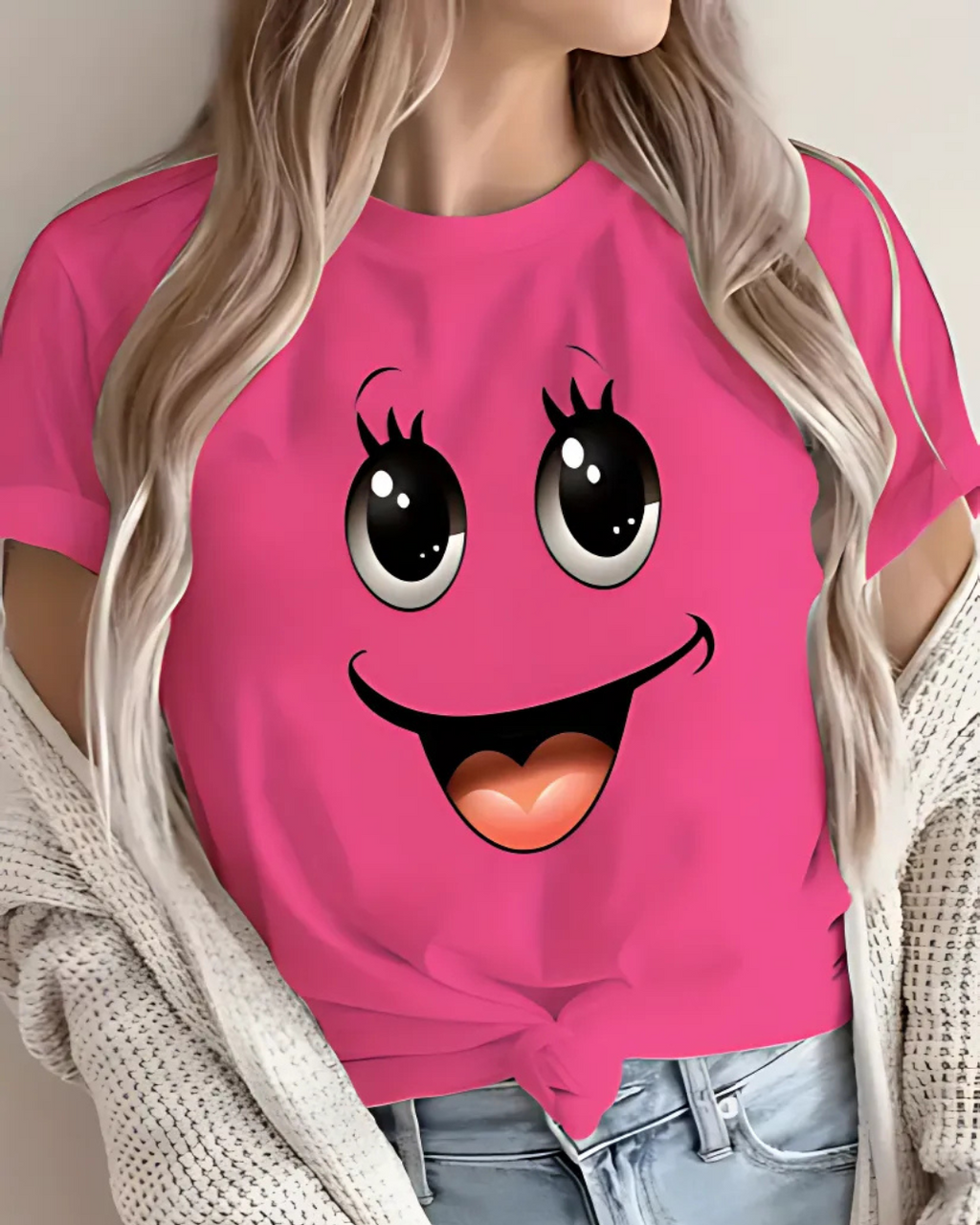 Happy Face Graphic Tee