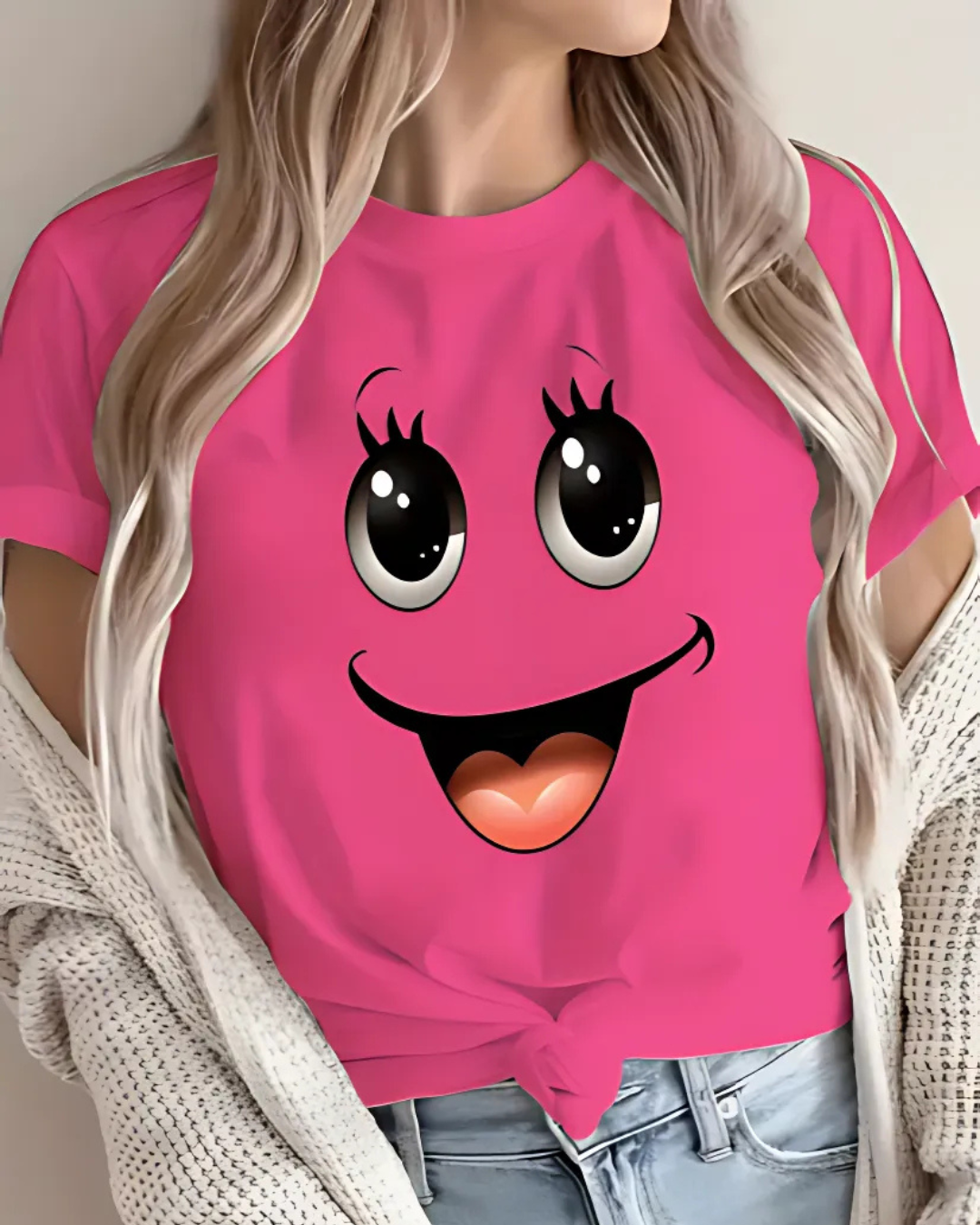 Happy Face Graphic Tee