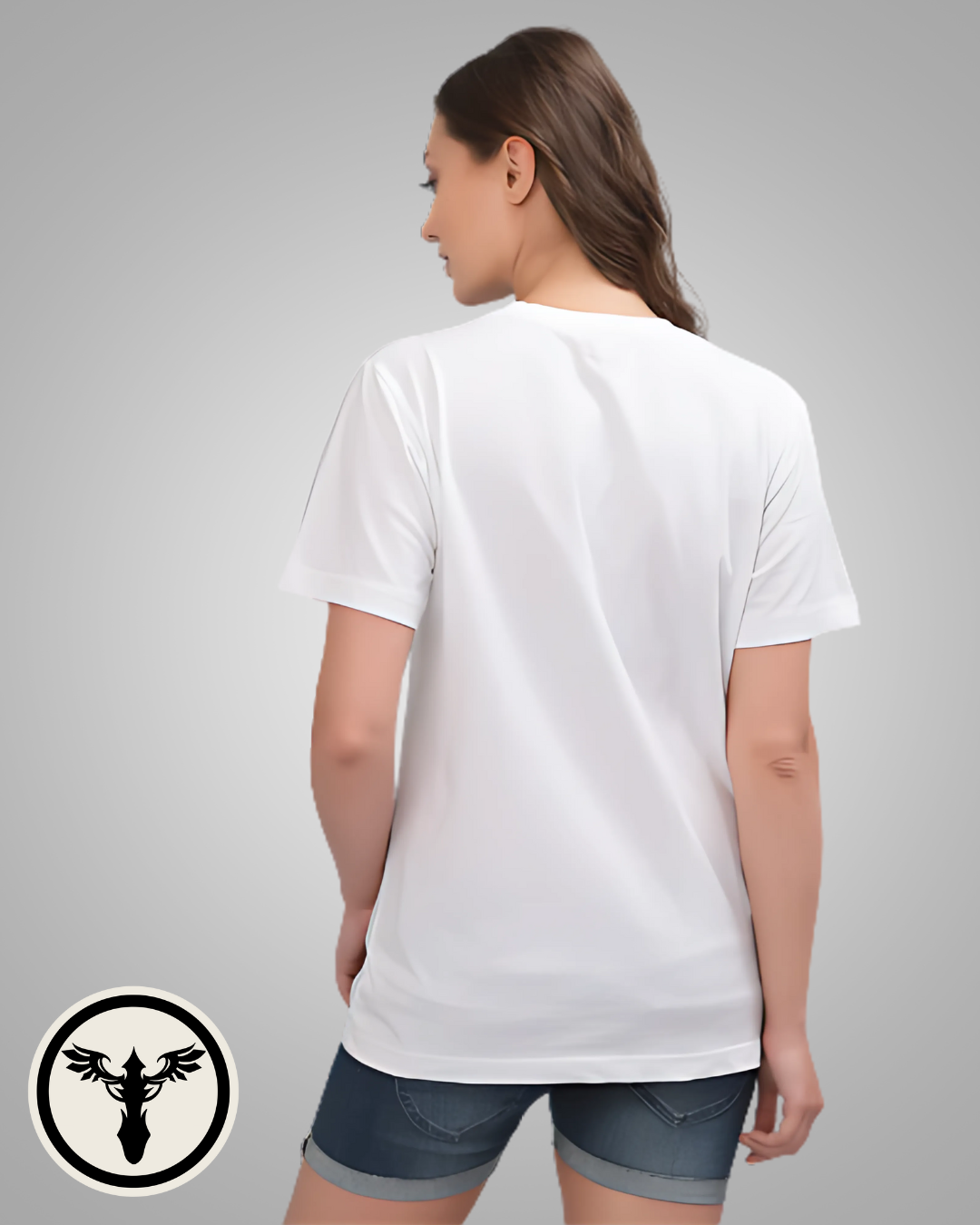 Drop Shoulder Peace Sign Graphic Tee