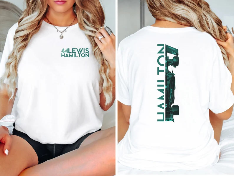 Women’s Lewis Hamilton T-Shirt – F1 Merch | Mercedes AMG Petronas #44 Tee