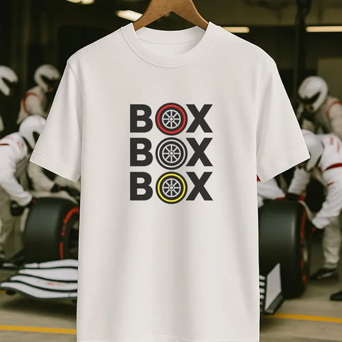 Box Box Box" Formula 1 T-Shirt – F1 Racing Tee | Motorsport Fan Shirt | Car Lover Gift